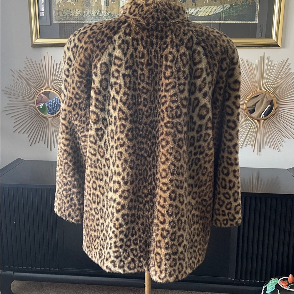 Holt Renfrew Faux Fur Swing Coat - Picture 2 of 7